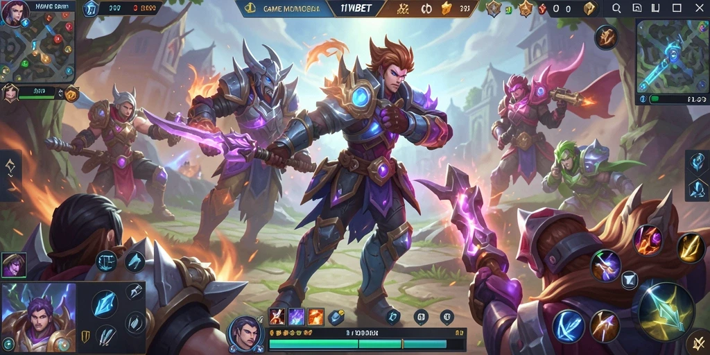 Gameplay seru dan tantangan strategis dalam 11WBET MOBA.