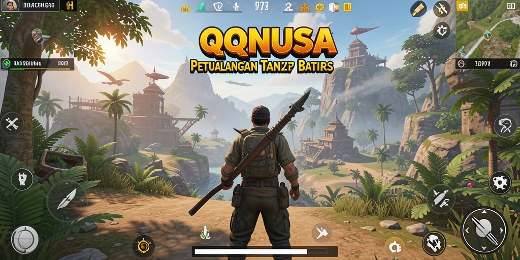 Screenshot gameplay menampilkan petualangan luar biasa di dunia terbuka.
