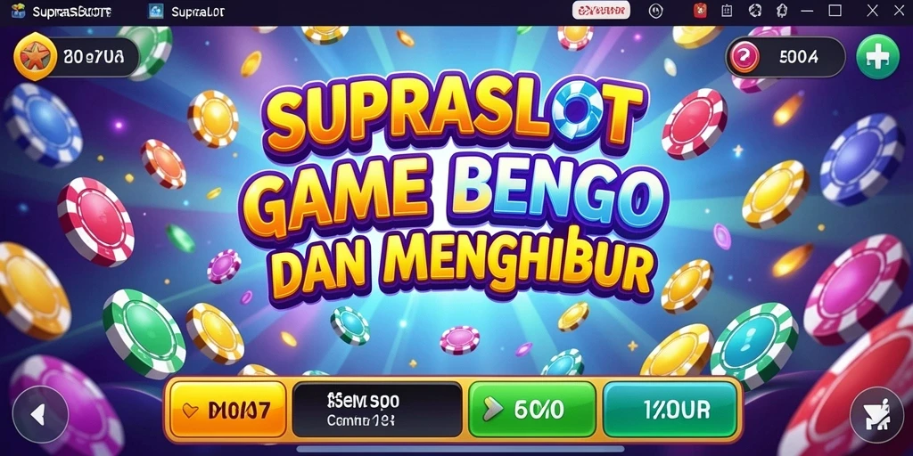Tampilan gameplay Bingo seru dalam SUPRASLOT.